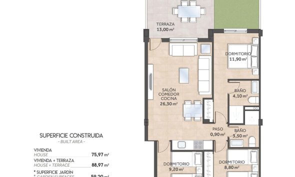 Obra nueva - Apartamento / Dúplex - San Miguel de Salinas
