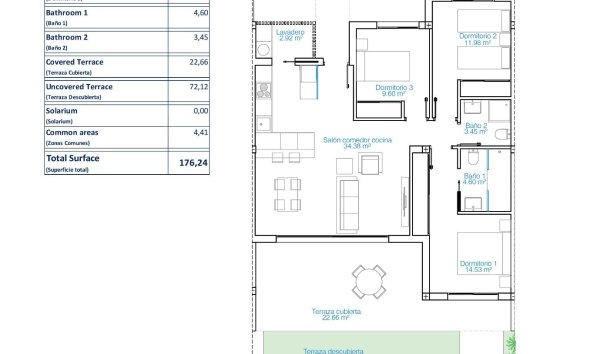 New Build - Bungalow - Pilar de la Horadada