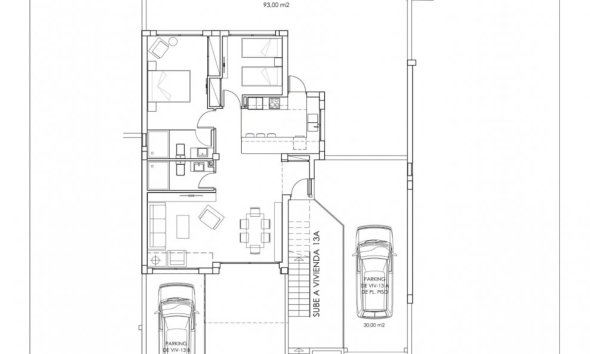 Obra nueva - Bungalow - San Miguel de Salinas